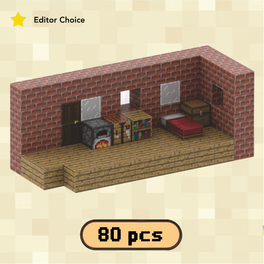 PixelCubic Magnetic Blocks Brick Hut