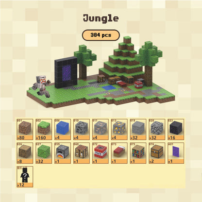 PixelCubic Jungle Magnetic Building Blocks