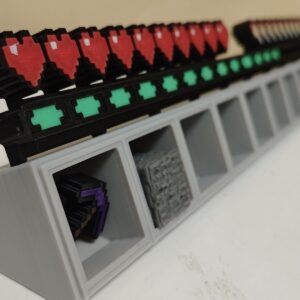pixel cubic real minecraft hotbar