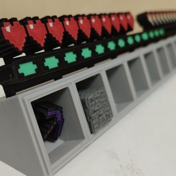 pixel cubic real minecraft hotbar