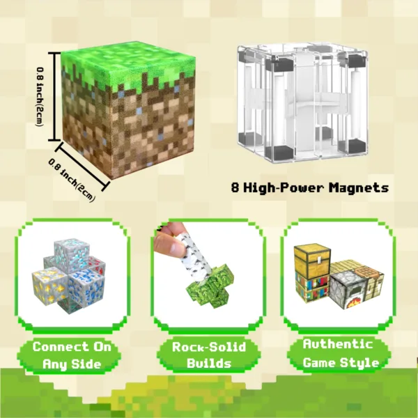 minecraft-magnetic-blocks-selling-points-6 Villa Magnetic Building Blocks Set – STEM Toys & Gifts for Kids