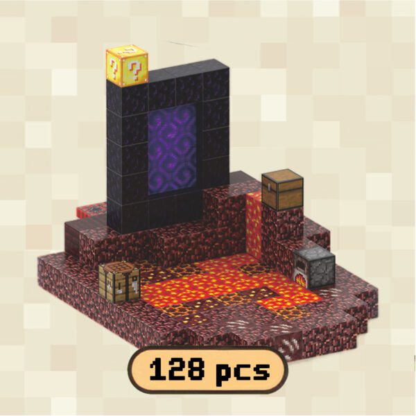 Nether Theme Magnetic Building Blocks Set – STEM Toys & Gifts for Kids