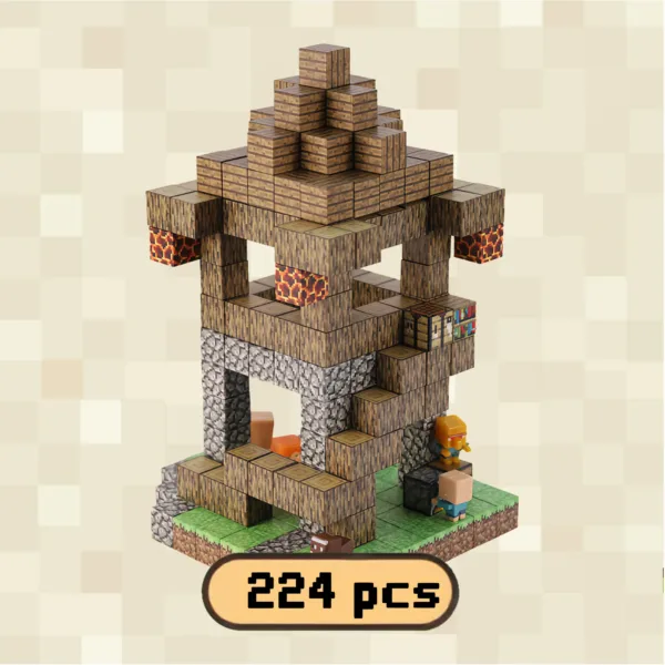 Outpost Theme Magnetic Building Blocks Set – STEM Toys & Gifts for Kids