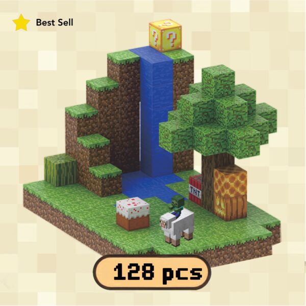 Waterfall Theme Magnetic Building Blocks Set – STEM Toys & Gifts for Kids