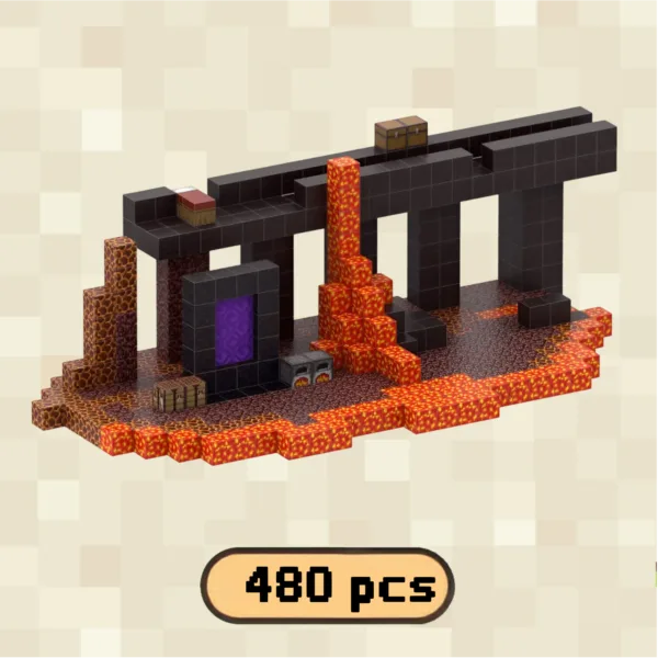 Nether World Magnetic Building Blocks Set – STEM Toys & Gifts for Kids