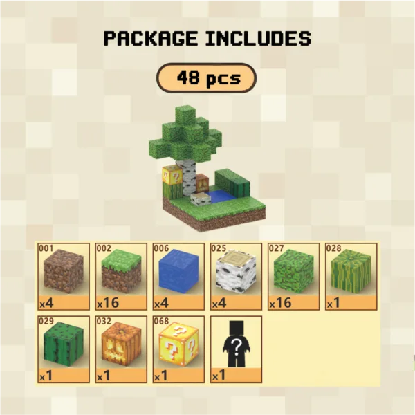 minecraft-magnetic-blocks-tree-02 Little Tree Magnetic Building Blocks Set – STEM Toys & Gifts for Kids